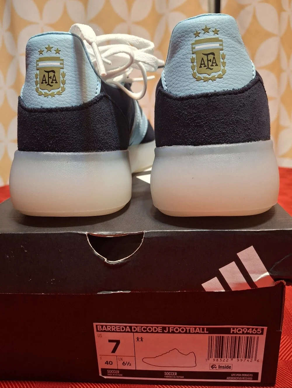 New adidas Barreda Decode Juniors' Shoes – Legend Ink/Ice Blue (Size 7 US)
